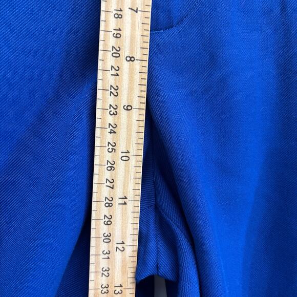 Zara Womens Cuffed Dopamine Chic Pleated Trousers Size 29 Blue Hipster Mod NWT - Picture 8 of 10